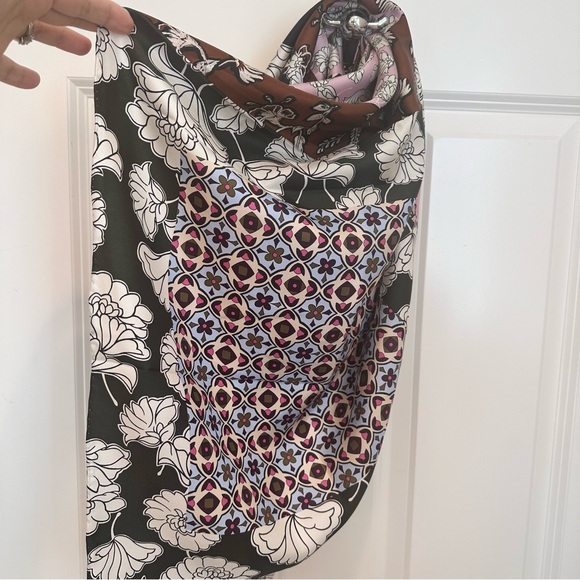 NWOT Max Mara Weekend Label-cut Printed Silk Twin Scarf Sz:90*90cm Spring/Summer - Picture 10 of 16